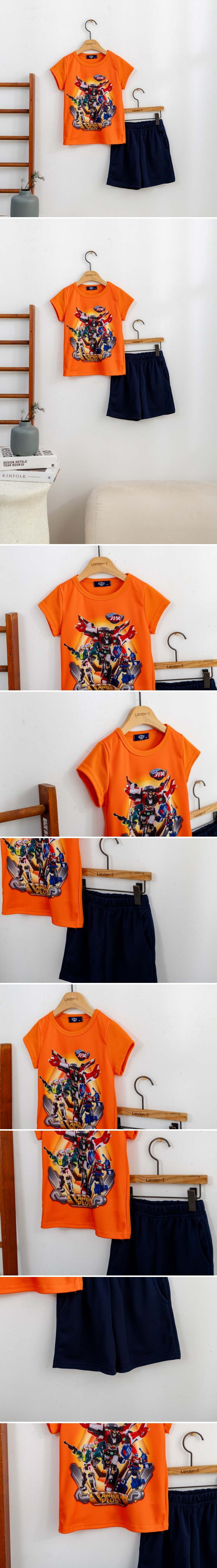 London I - Korean Children Fashion - #kidsshorts - Robot Dispatch Tee