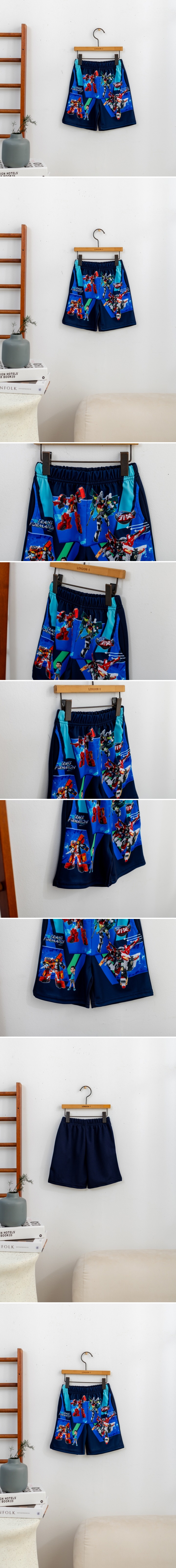 London I - Korean Children Fashion - #minifashionista - Robot Knight Shorts