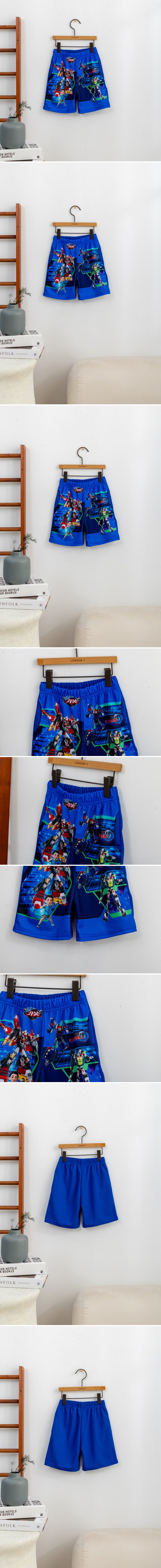 London I - Korean Children Fashion - #prettylittlegirls - Robot Mighty Cops Shorts