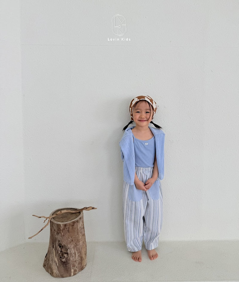 Lovin - Korean Baby Fashion - #babyboutiqueclothing - Mono Stripe Pants - 6