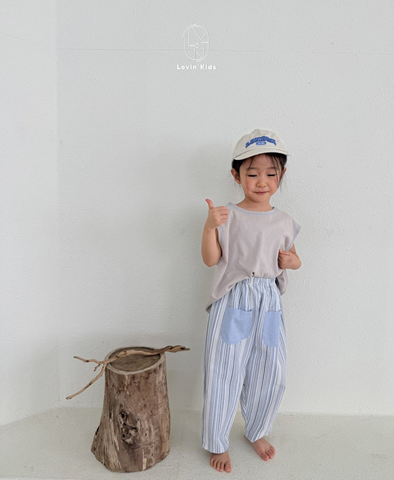Lovin - Korean Baby Fashion - #babyfashion - Mono Stripe Pants - 8