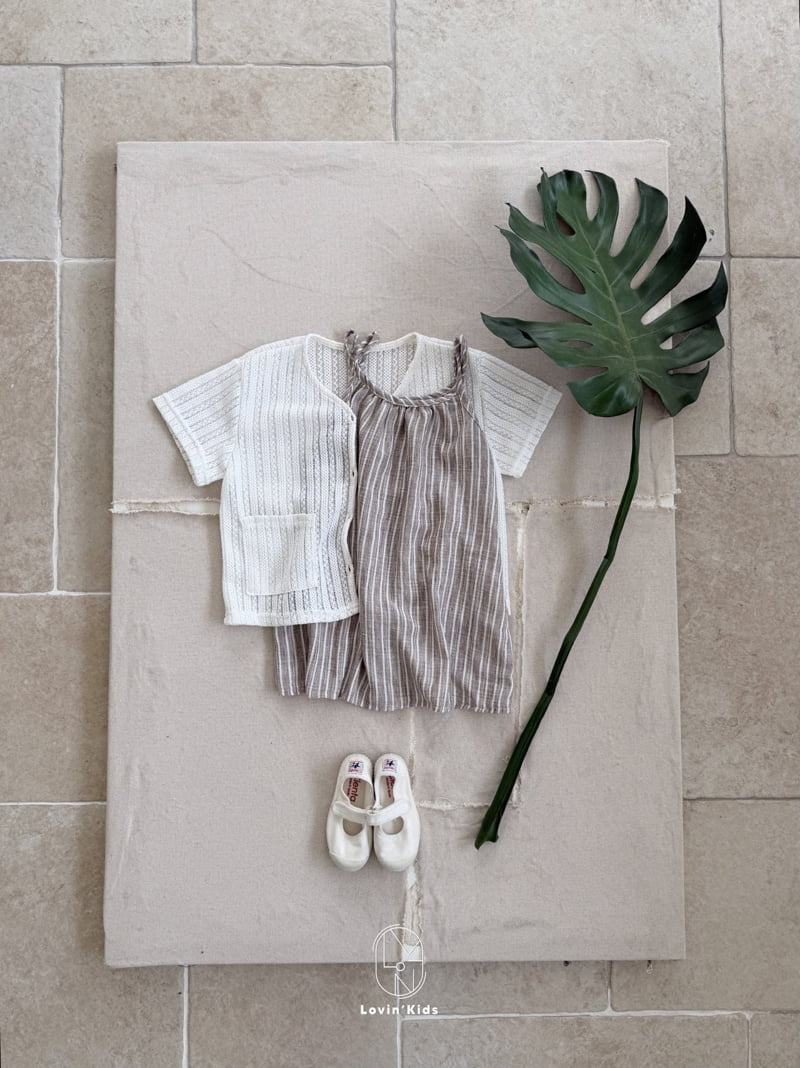 Lovin - Korean Baby Fashion - #babyfashion - Double Line One-piece - 6