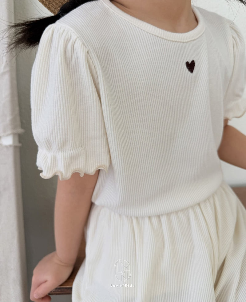 Lovin - Korean Baby Fashion - #babyfever - Puff Heart Tee - 8