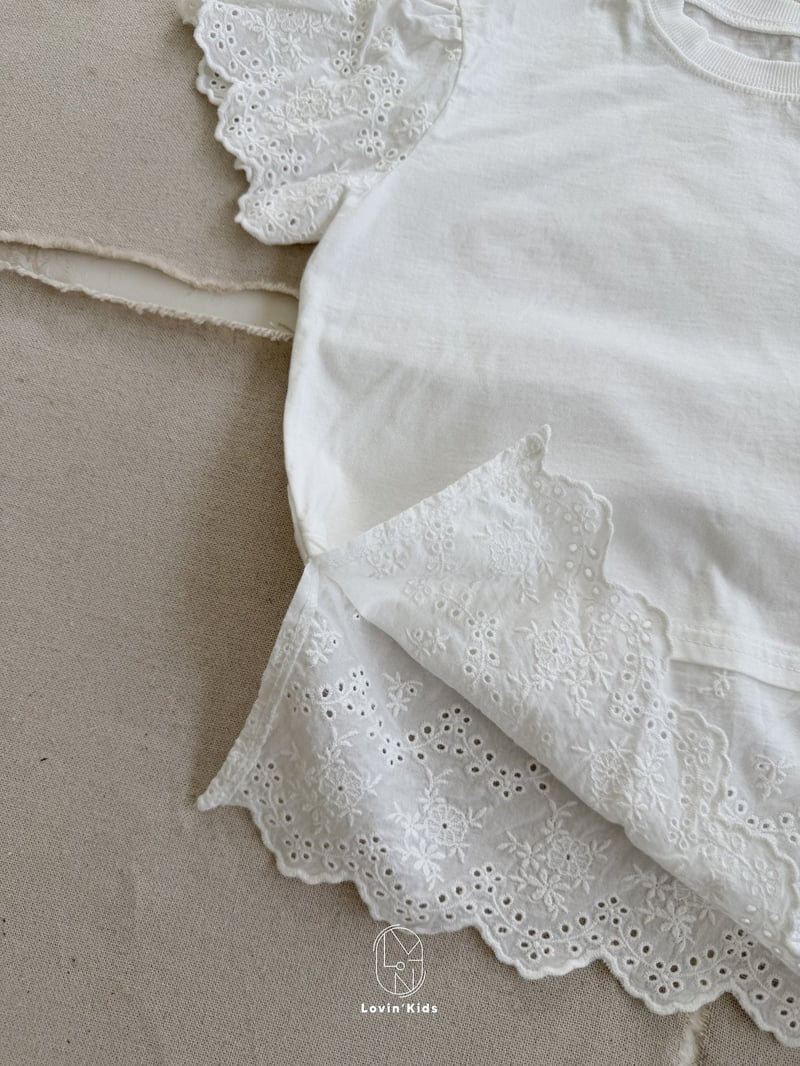 Lovin - Korean Baby Fashion - #babygirlfashion - Angel Lace Tee - 12