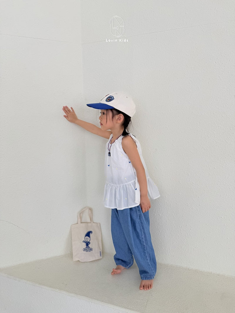Lovin - Korean Baby Fashion - #babylifestyle - Pleated Denim Pants - 7