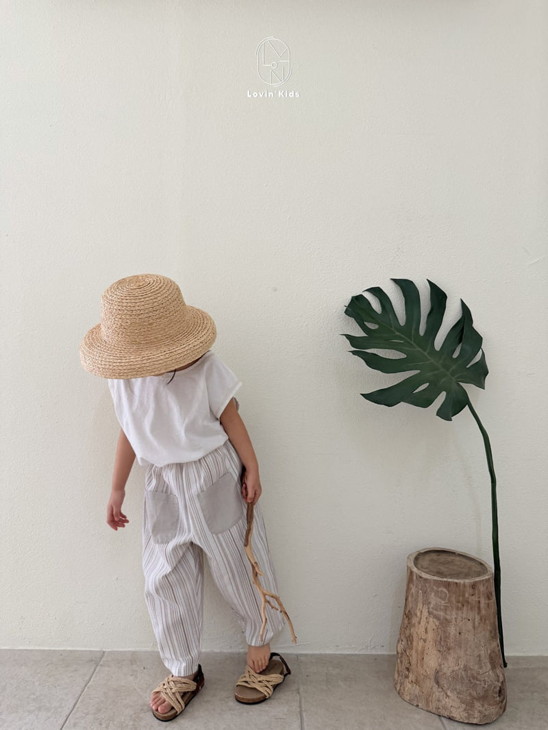 Lovin - Korean Baby Fashion - #babyoninstagram - Mono Stripe Pants - 12