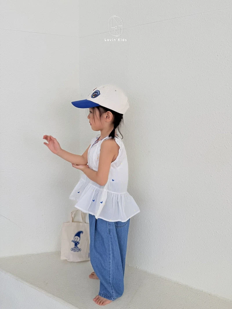 Lovin - Korean Baby Fashion - #babyoninstagram - Pleated Denim Pants - 8