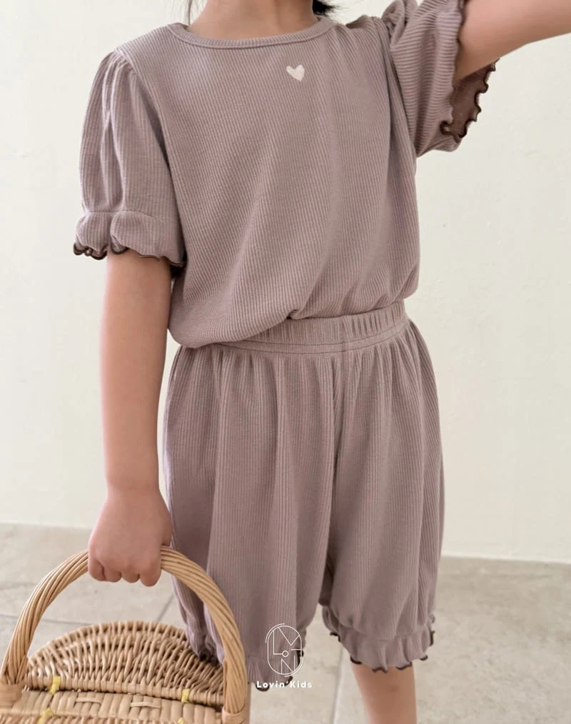 Lovin - Korean Baby Fashion - #babyootd - Puff Heart Tee - 12