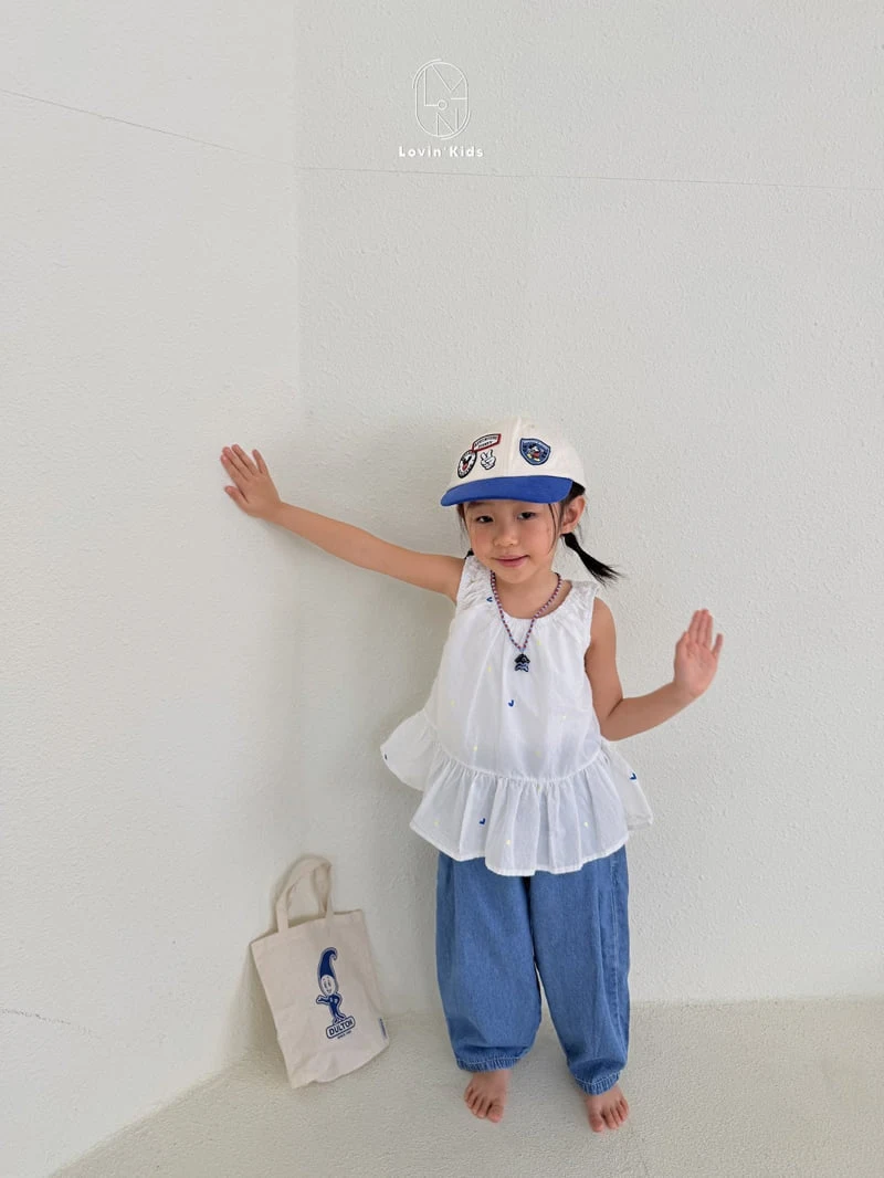 Lovin - Korean Baby Fashion - #babyootd - Pleated Denim Pants - 9