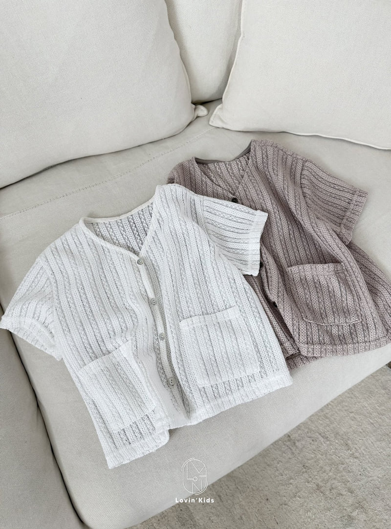Lovin - Korean Baby Fashion - #babyoutfit - Sheer Knit Cardigan - 3