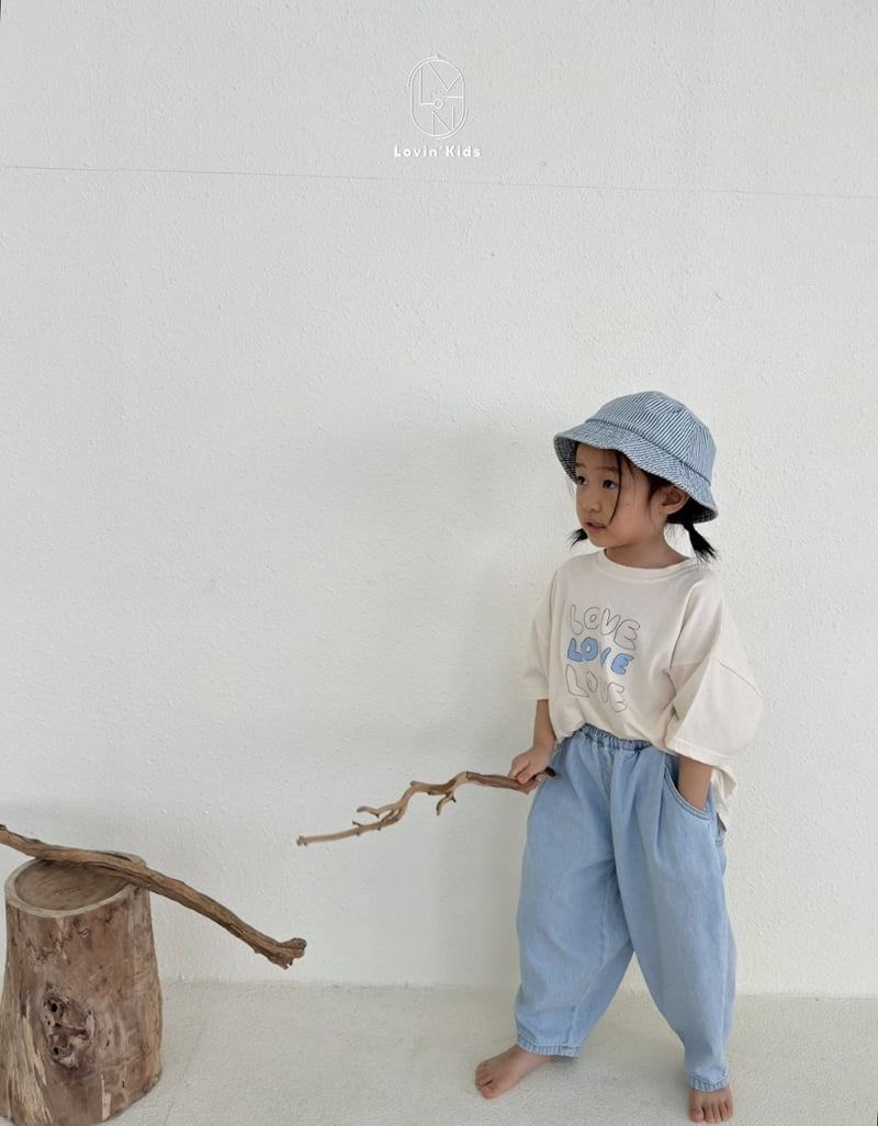 Lovin - Korean Baby Fashion - #babyoutfit - Pleated Denim Pants - 10