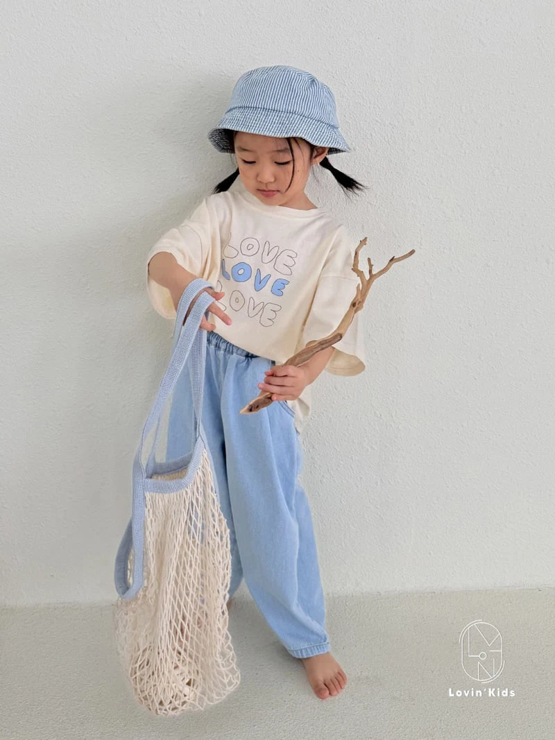 Lovin - Korean Baby Fashion - #babyoutfit - Pleated Denim Pants - 11