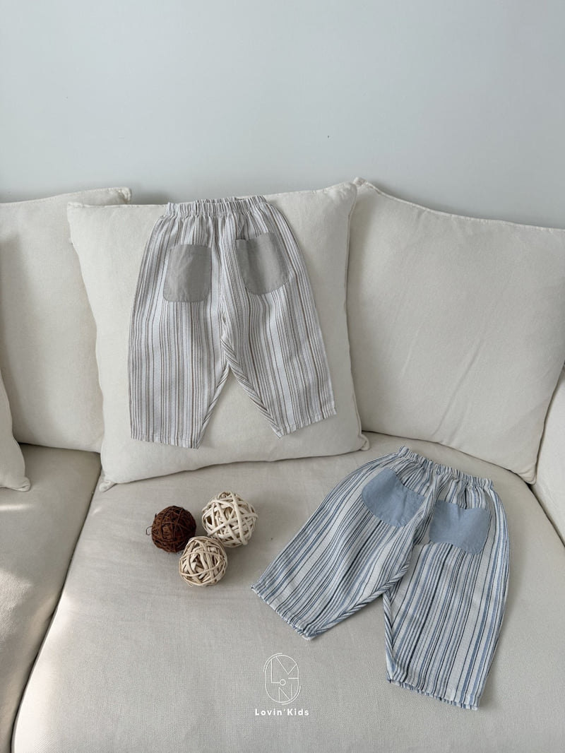 Lovin - Korean Baby Fashion - #babywear - Mono Stripe Pants