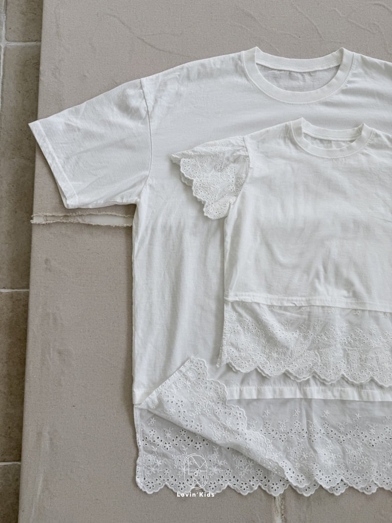 Lovin - Korean Baby Fashion - #babywear - Angel Lace Tee - 3