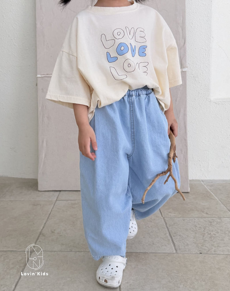 Lovin - Korean Baby Fashion - #babywear - Pleated Denim Pants - 12