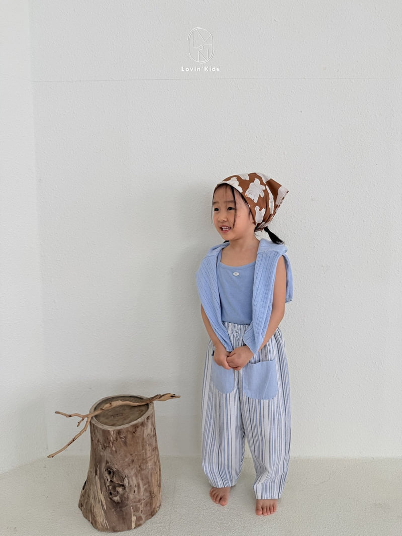 Lovin - Korean Baby Fashion - #onlinebabyshop - Mono Stripe Pants - 4