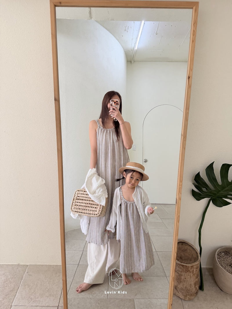 Lovin - Korean Women Fashion - #womensfashion - Double Line One-piece (Mom) - 4