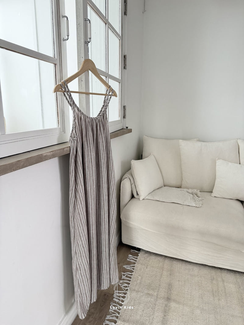 Lovin - Korean Women Fashion - #momslook - Double Line One-piece (Mom) - 8