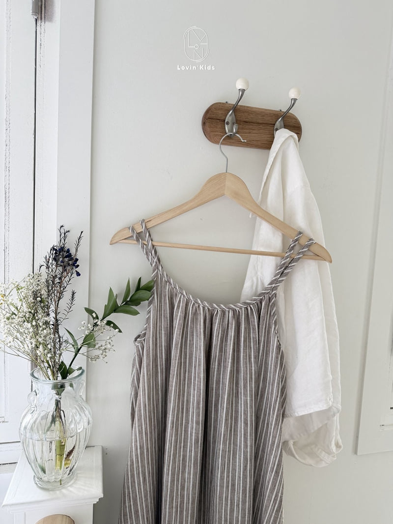 Lovin - Korean Women Fashion - #womensfashion - Double Line One-piece (Mom) - 7