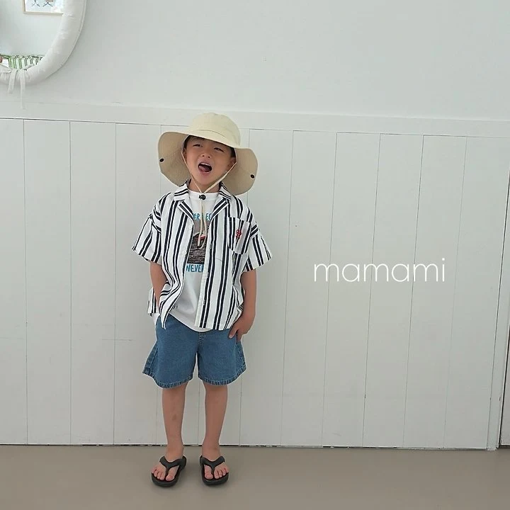 Mamami - Korean Children Fashion - #kidzfashiontrend - Stripe Summer Shirt - 4