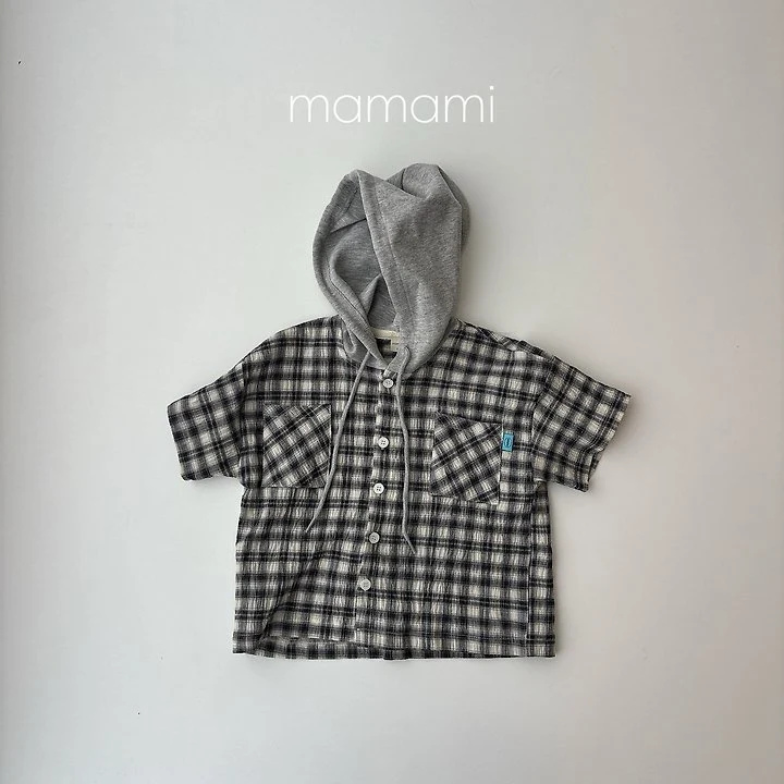 Mamami - Korean Children Fashion - #Kfashion4kids - Checks Hoodie - 11