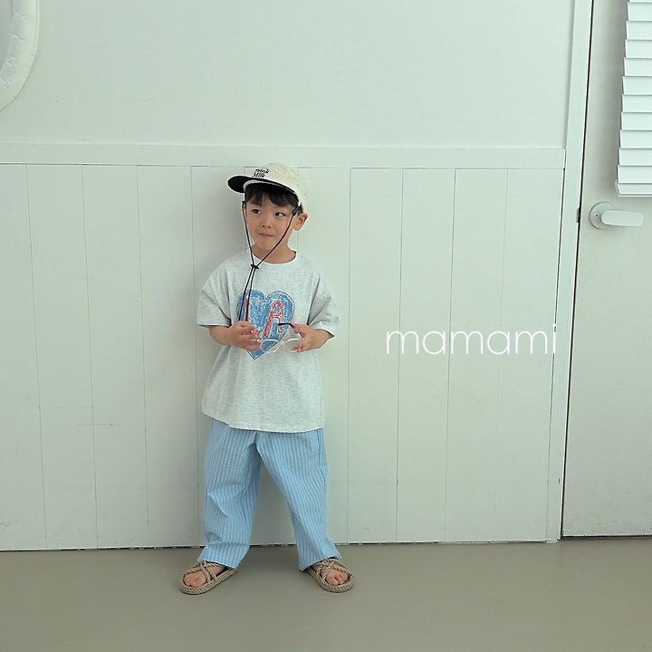 Mamami - Korean Children Fashion - #childofig - Heart Lettering Tee - 11