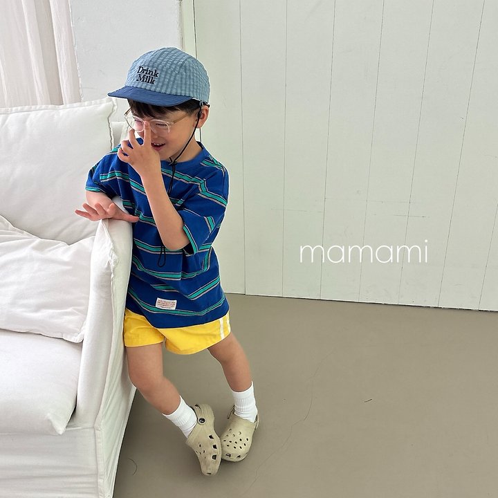 Mamami - Korean Children Fashion - #childofig - Sun Multi Stripe Tee - 5