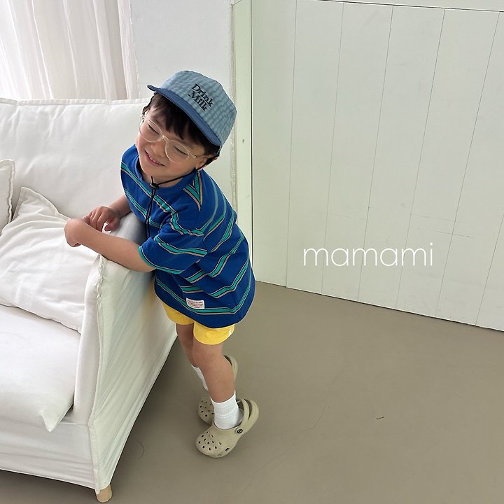 Mamami - Korean Children Fashion - #childrensboutique - Sun Multi Stripe Tee - 6