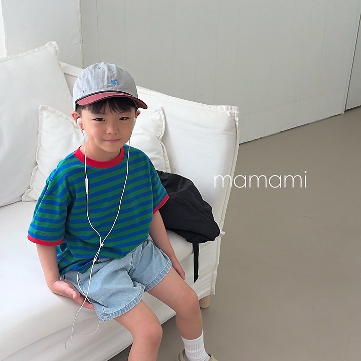 Mamami - Korean Children Fashion - #childrensboutique - Blue Fit Denim Shorts - 10