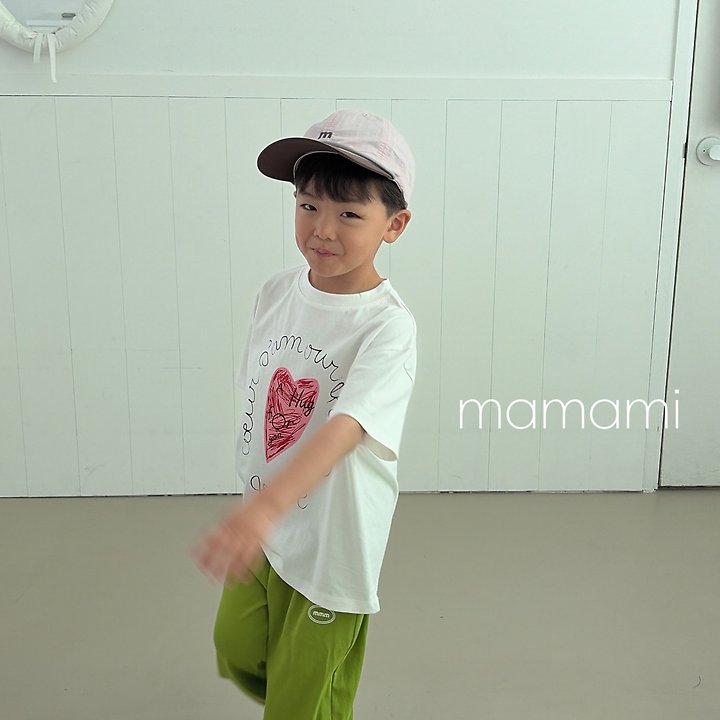 Mamami - Korean Children Fashion - #childrensboutique - Drawing Heart Tee - 5