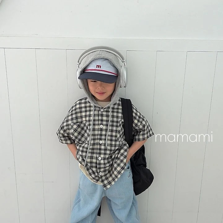 Mamami - Korean Children Fashion - #designkidswear - Checks Hoodie - 5