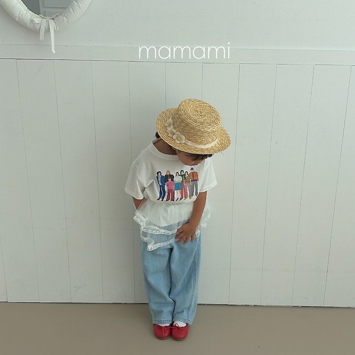 Mamami - Korean Children Fashion - #discoveringself - Family Drawing Tee - 5