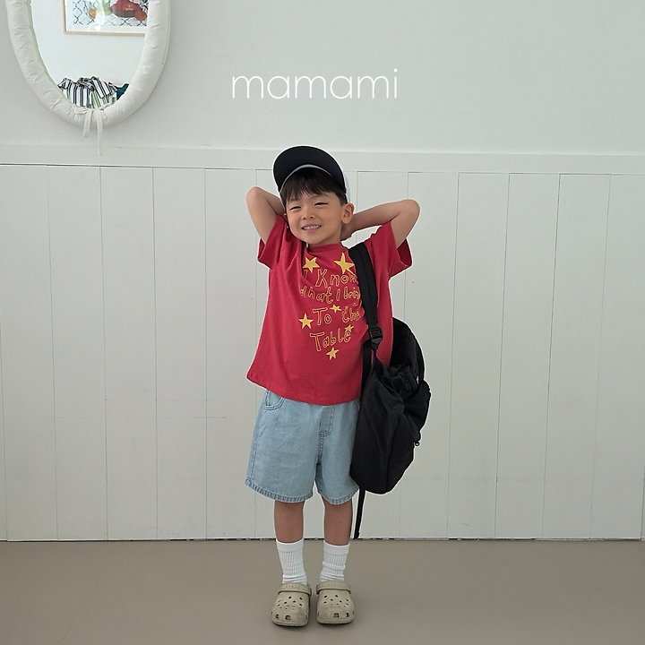Mamami - Korean Children Fashion - #discoveringself - Blue Fit Denim Shorts - 12