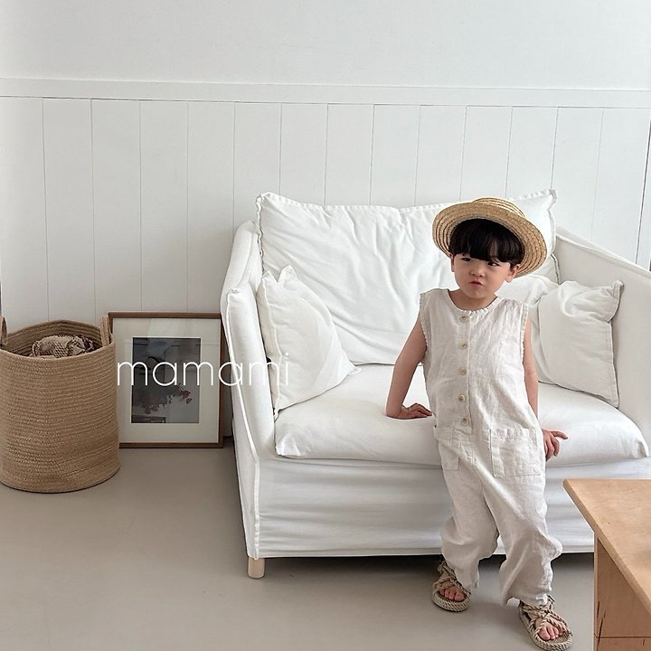Mamami - Korean Children Fashion - #designkidswear - Button Jumpsuit - 4