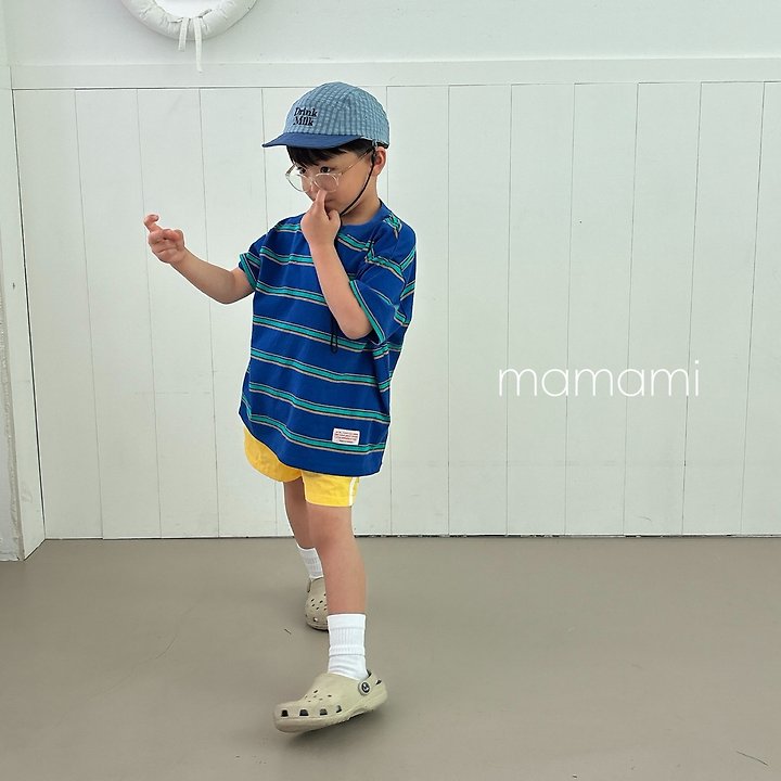 Mamami - Korean Children Fashion - #fashionkids - Sun Multi Stripe Tee - 9
