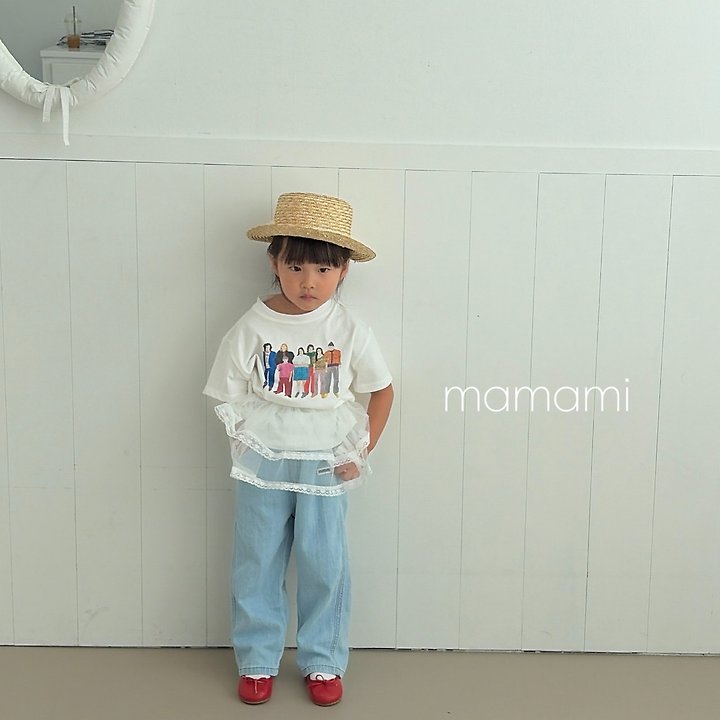 Mamami - Korean Children Fashion - #kidsshorts - Family Drawing Tee - 7