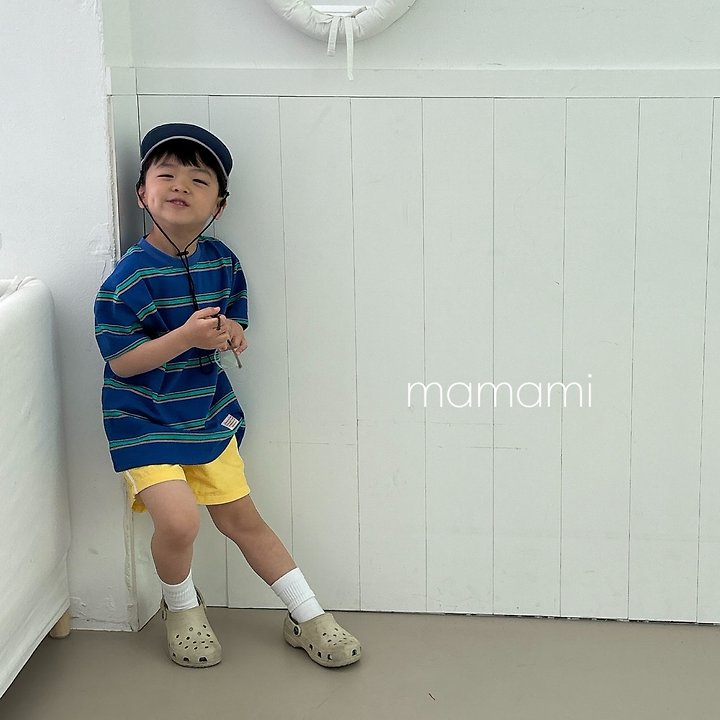 Mamami - Korean Children Fashion - #kidsshorts - Sun Multi Stripe Tee - 10