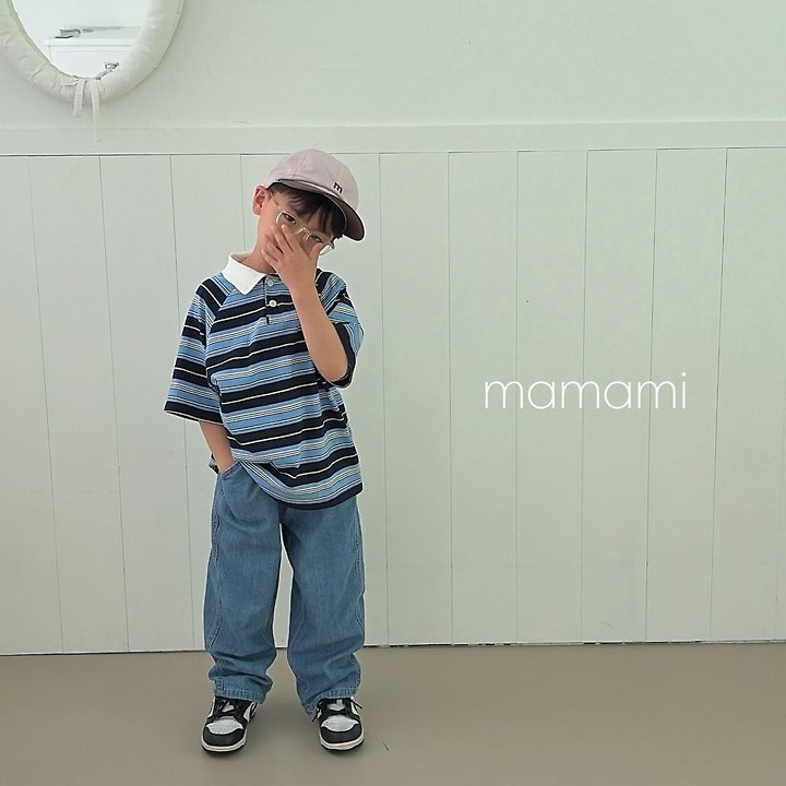 Mamami - Korean Children Fashion - #kidsshorts - Day Day Collar Tee - 6