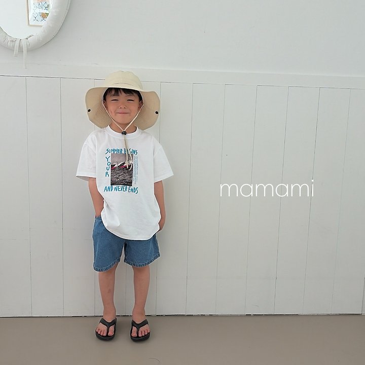 Mamami - Korean Children Fashion - #kidsshorts - Surf Summer Tee - 4