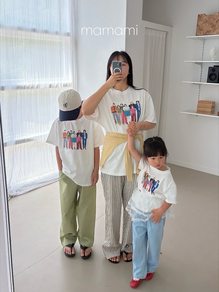 Mamami - Korean Children Fashion - #kidzfashiontrend - Family Drawing Tee - 9