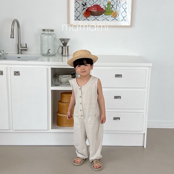 Mamami - Korean Children Fashion - #littlefashionista - Button Jumpsuit - 10