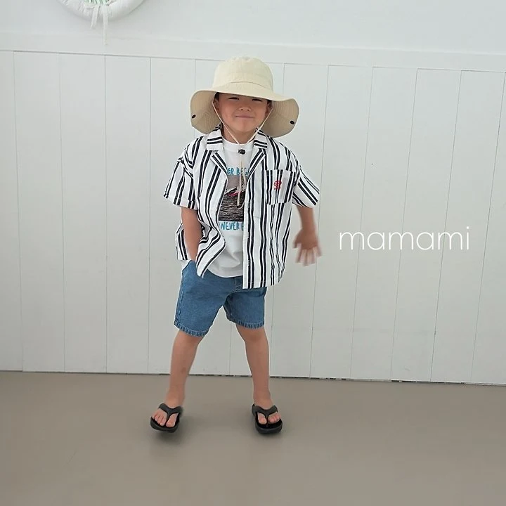 Mamami - Korean Children Fashion - #magicofchildhood - Stripe Summer Shirt - 6