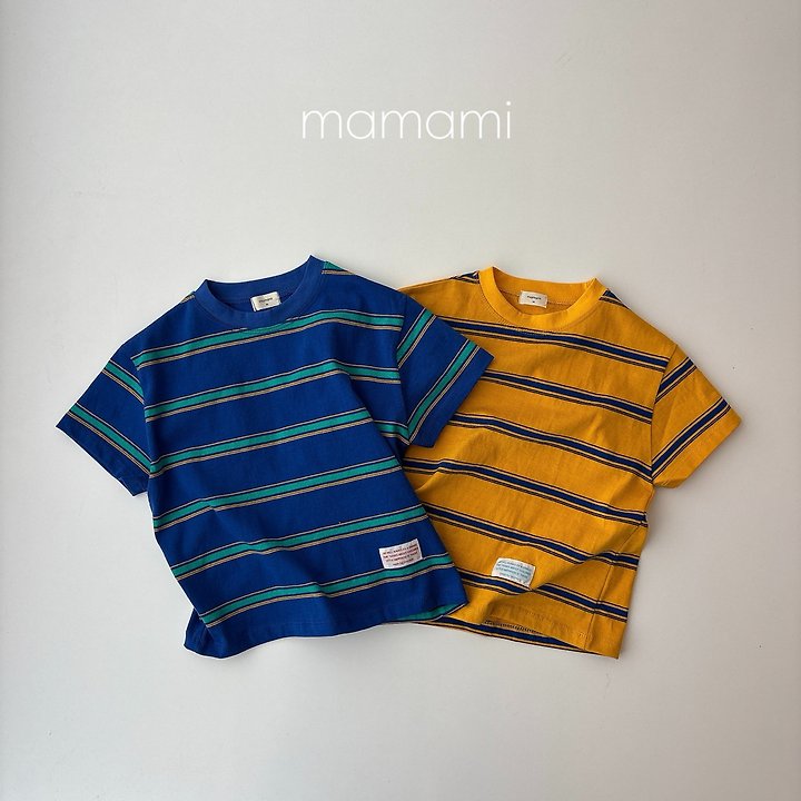 Mamami - Korean Children Fashion - #magicofchildhood - Sun Multi Stripe Tee