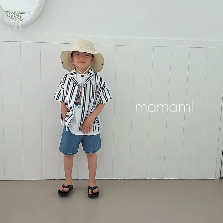 Mamami - Korean Children Fashion - #minifashionista - Stripe Summer Shirt - 7
