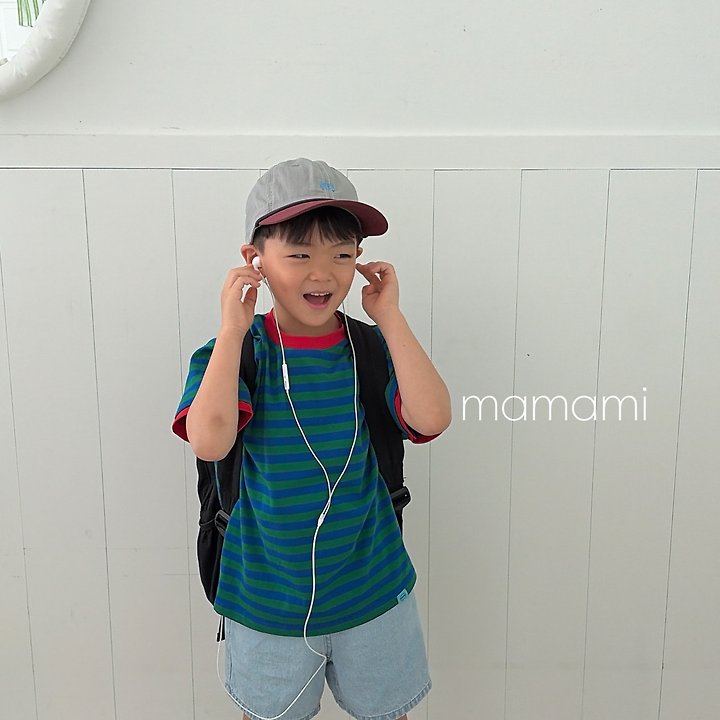 Mamami - Korean Children Fashion - #minifashionista - Pop Stripe Tee - 7