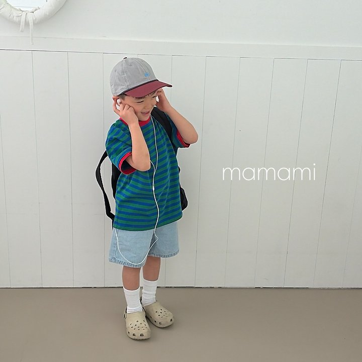 Mamami - Korean Children Fashion - #todddlerfashion - Blue Fit Denim Shorts - 6
