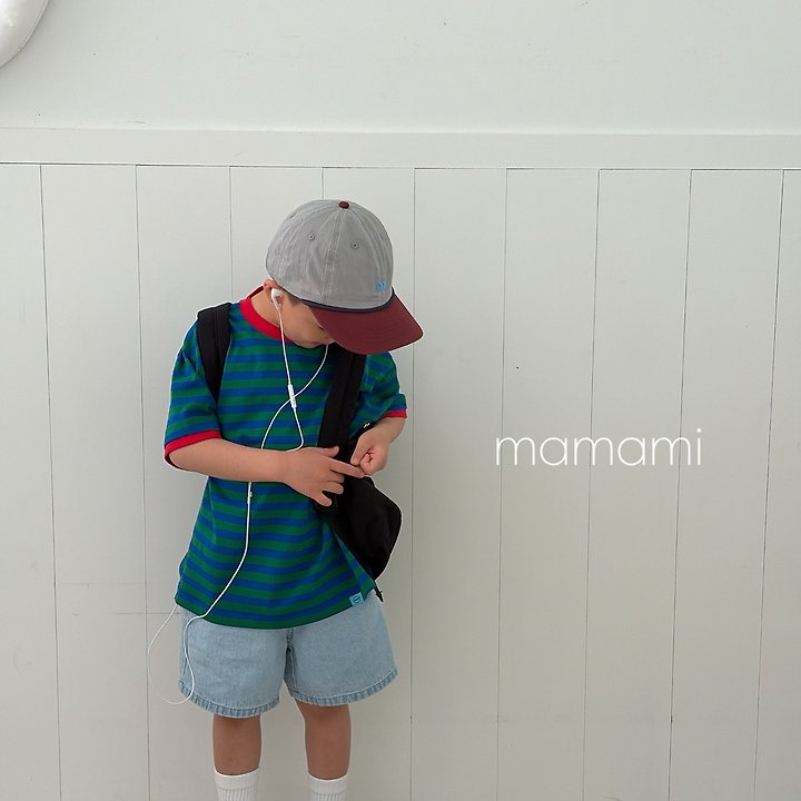 Mamami - Korean Children Fashion - #toddlerclothing - Pop Stripe Tee - 10