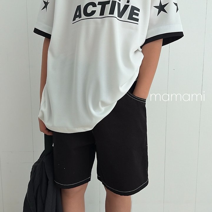 Mamami - Korean Children Fashion - #toddlerclothing - Stitch Shorts - 6