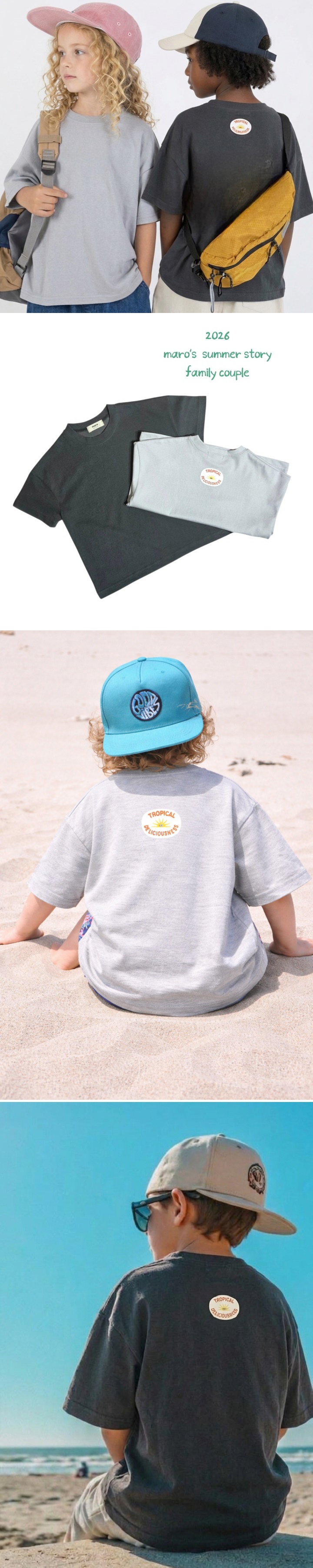 Maro - Korean Women Fashion - #vintagekidsstyle - Tropical Tee (Adult)