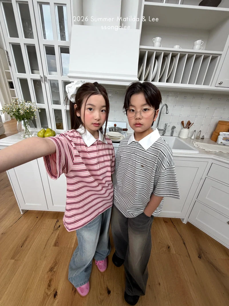 Matilda & Lee - Korean Children Fashion - #Kfashion4kids - Classic Collar Tee - 7